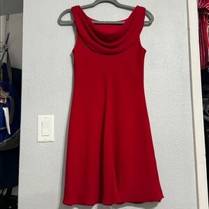 Vintage Elegant Red Sleeveless Dress Size 10P= 6P